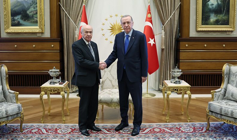 Cumhurbaşkanı Erdoğan, MHP Genel Başkanı Bahçeli ile görüştü