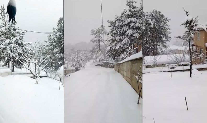 Bursa’da köyler kar altına kaldı