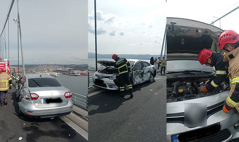 Osmangazi Köprüsü’nde kaza