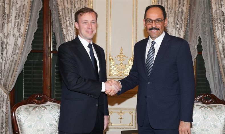 Kalın, ABD Ulusal Güvenlik Danışmanı Sullivan ile görüştü