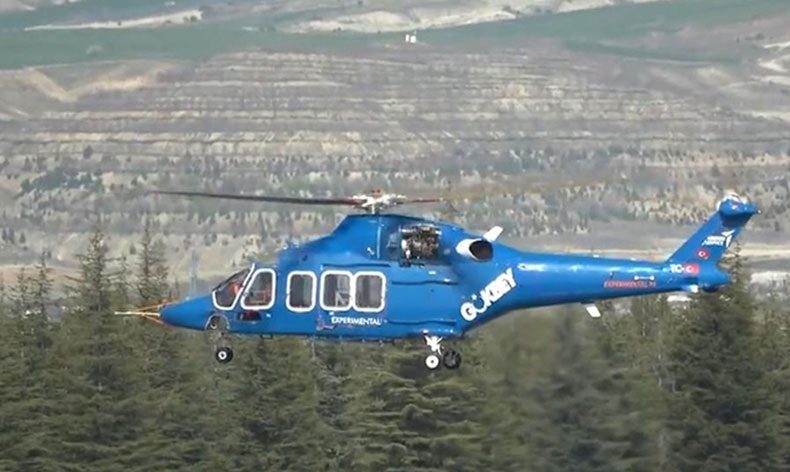GÖKBEY helikopteri göklerde