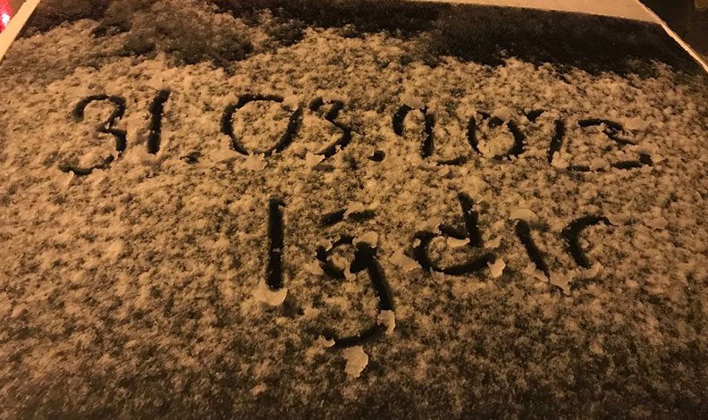 Iğdır’da nisan ayında kar etkili oluyor