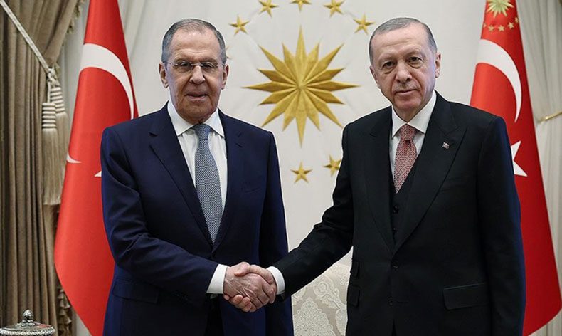 Cumhurbaşkanı Erdoğan, Bakan Lavrov’u kabul etti