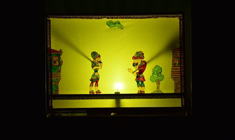 Çocuklar Hacivat-Karagöz ile eğlendi