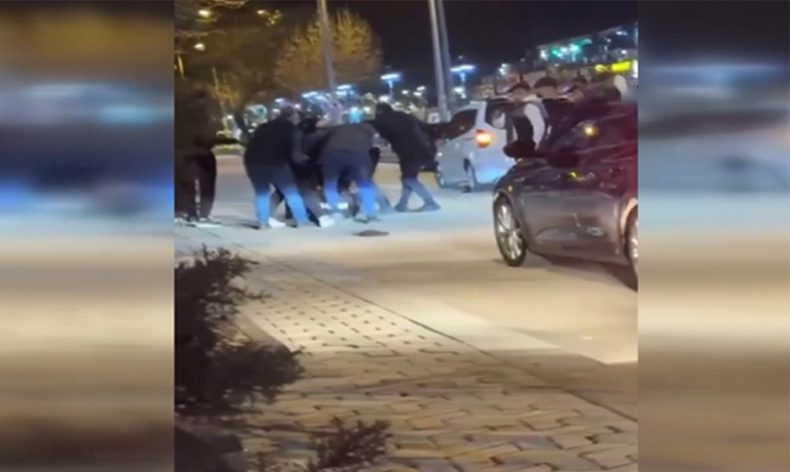 Vatandaşlarla bekçiler arasında kavga