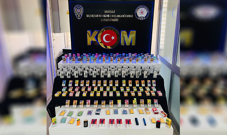 Kaçak elektronik sigaralarla yakalandılar