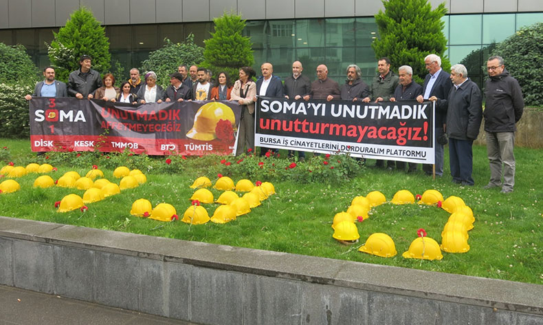 TMMOB Bursa İKK Soma faciasını unutmadı
