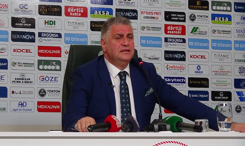 Giresunspor Başkanı Nahid Yamak: “Kalan maçlardan en az 9 puan almamız lazım”