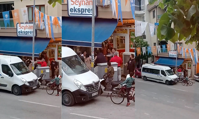 Bursa’da gençlerin kavgası kamerada