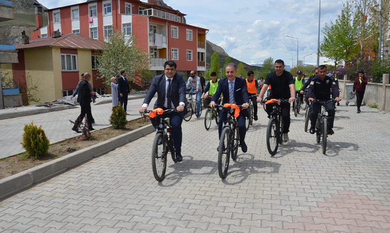 Sağlık için pedal çevirdiler