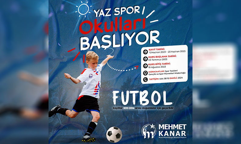 Yaz spor okulları başlıyor