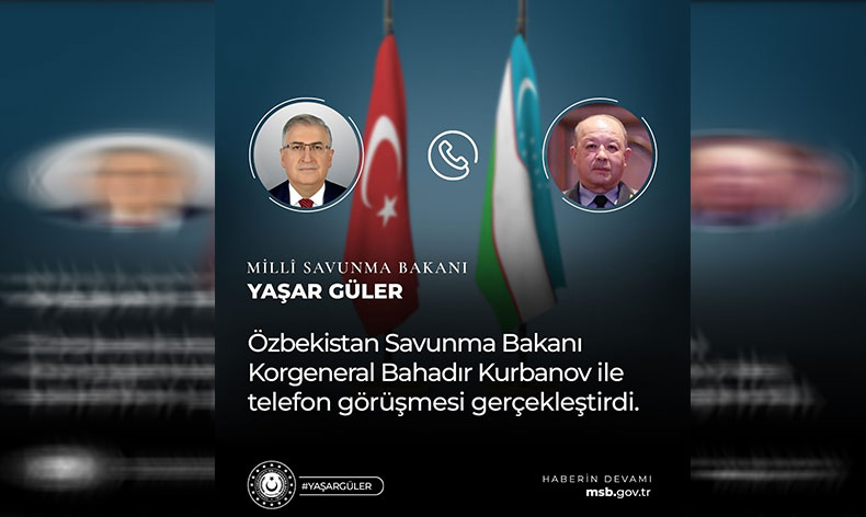 Bakan Güler, Özbek mevkidaşı ile görüştü