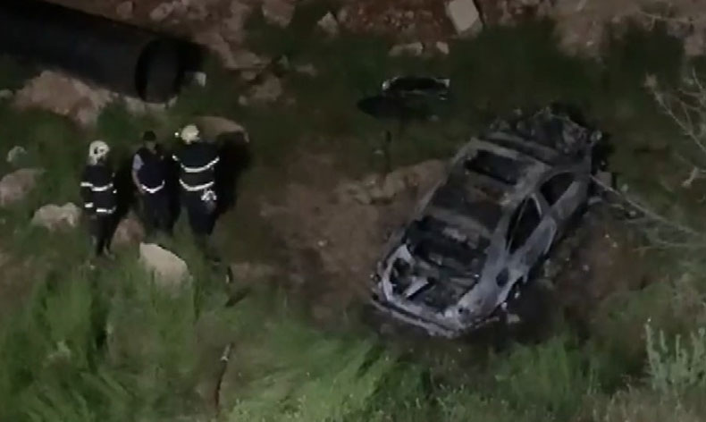 Yanan araçta ölü sayısı 2’ye yükseldi