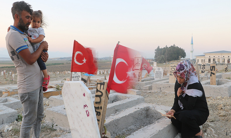 Hüzünlü bayram ziyareti