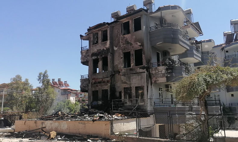 Depoda çıkan yangın korku dolu anlar yaşattı