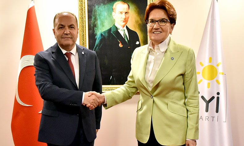 Akşener, İbrahim Çelebi ile bir araya geldi