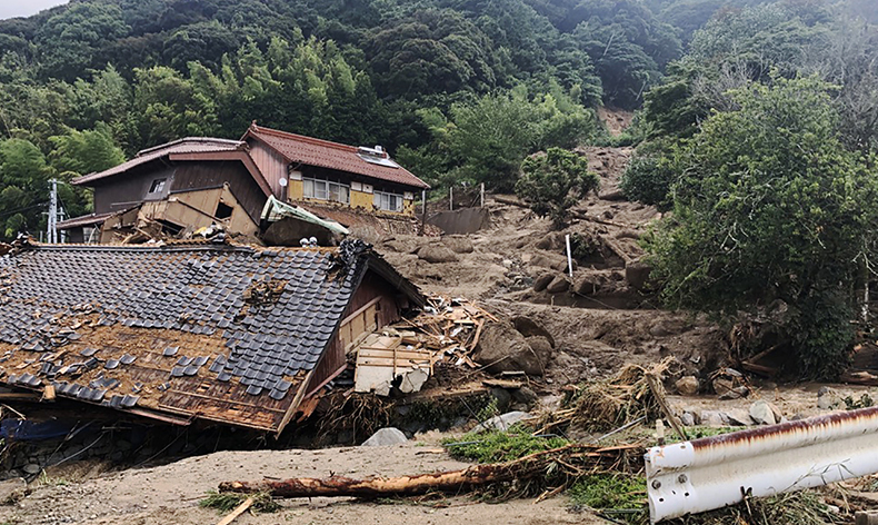 Japonya’da sel ve heyelan