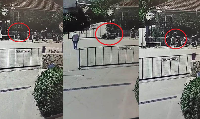 Bursa’da motosiklet hırsızlığı güvenlik kamerasında