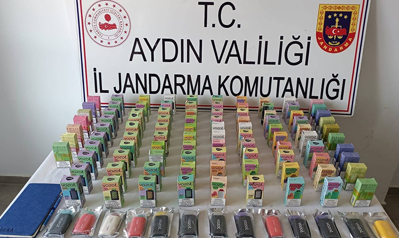 110 adet elektronik sigara ele geçirildi