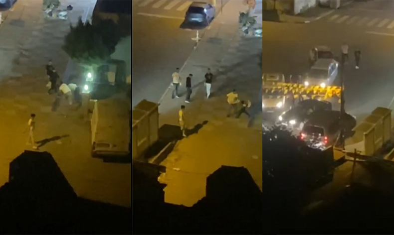 Yol verme kavgası: Darp etti, camları patlattı