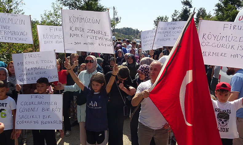 Köylerinde mermer ocağı istemiyorlar
