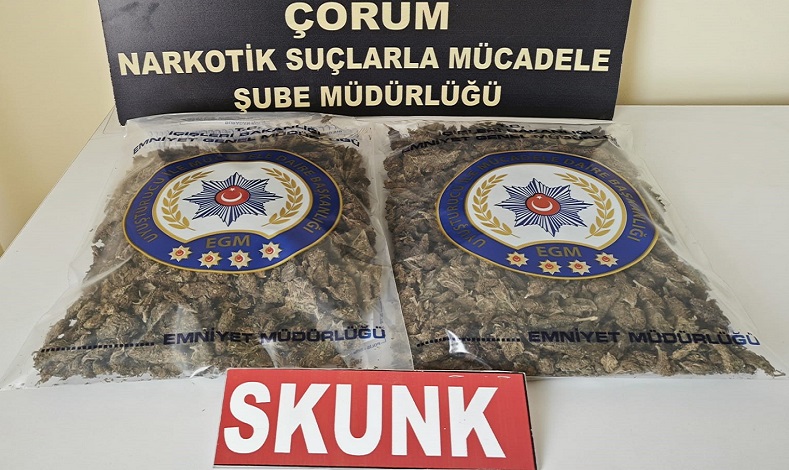 Çorum polisinden uyuşturucu operasyonu