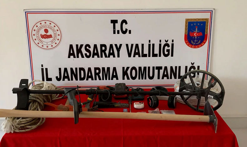 Define avcıları jandarmaya yakalandı