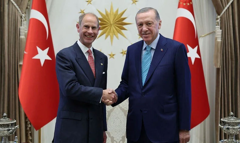 Cumhurbaşkanı Erdoğan, Prens Edward’ı kabul etti