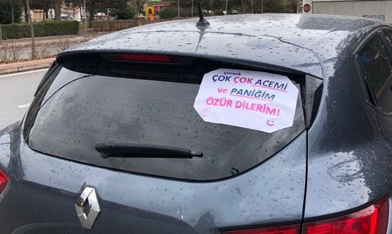“Çok çok acemi ve paniğim”