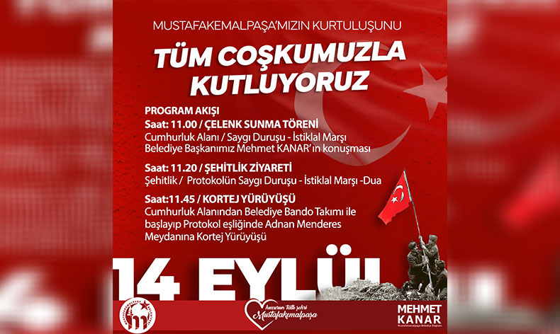 Mustafakemalpaşa’da kurtuluş coşkusu