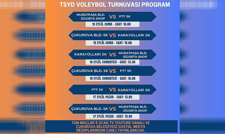 TSYD Kadınlar Voleybol Turnuvası başlıyor