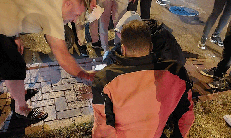 Motosiklet sürücüsü kazada yaralandı