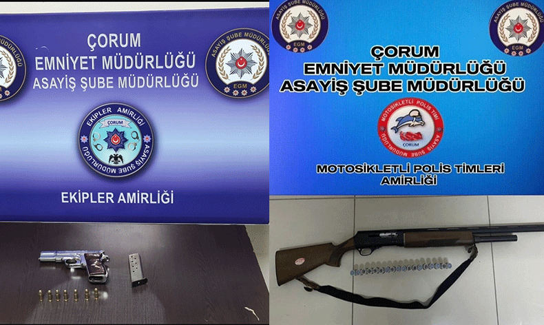 Huzur uygulamasında 10 silah ele geçirildi