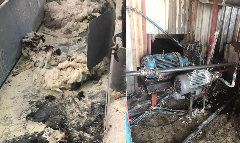 Hatay’da çırçır fabrikası yangın