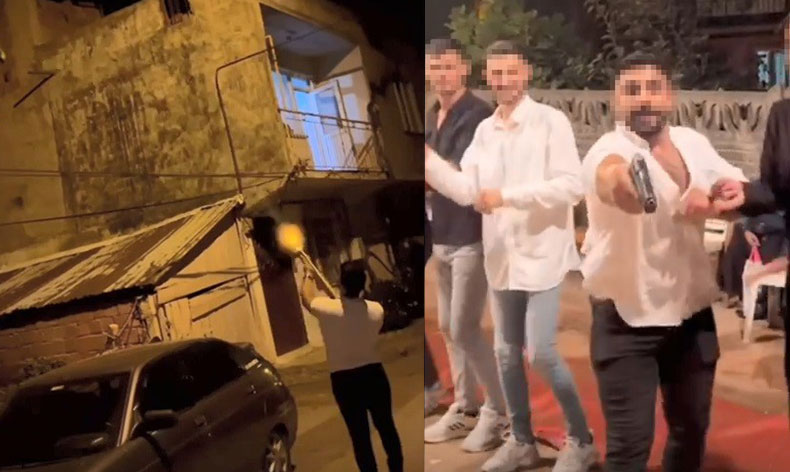 Düğün eğlencesinde maganda yine sahnelerde