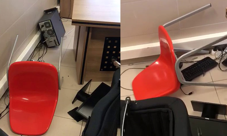 Okula gelen velisi, öğretmenlere saldırdı