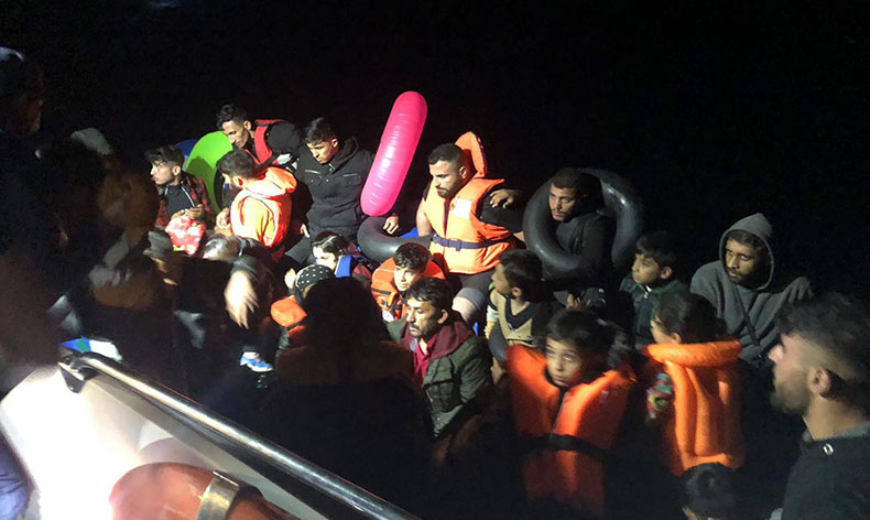 40 düzensiz göçmen yakalandı