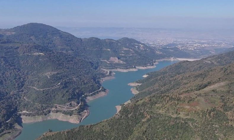 Yağışlar olmayınca su seviyesi düştü
