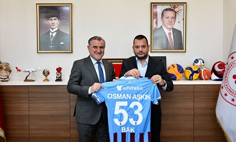 Trabzonspor Başkanı Ertuğrul Doğan, Bakan Bak’ı ziyaret etti