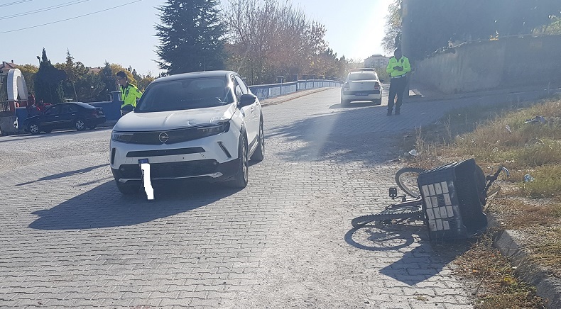 Cipin çarptığı bisiklet sürücüsü hayatını kaybetti