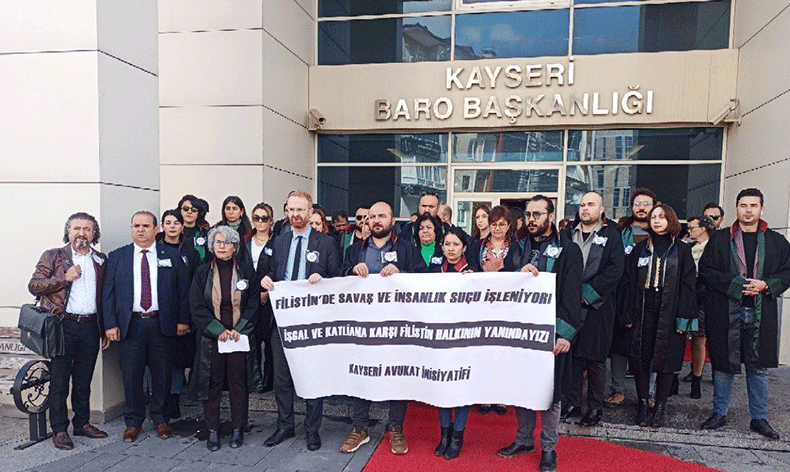 Kayserili avukatlardan İsrail’e tepki
