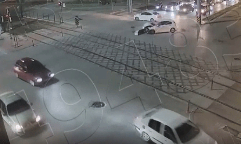 Gaziantep’teki trafik kazaları kamerada