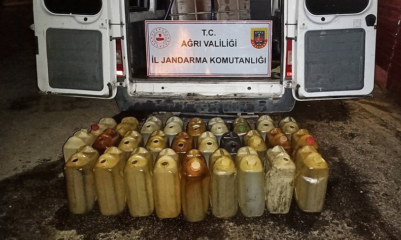 Ağrı’da kaçak yakıt ele geçirildi