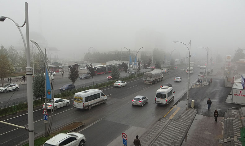 Malatya’da sis etkili oluyor
