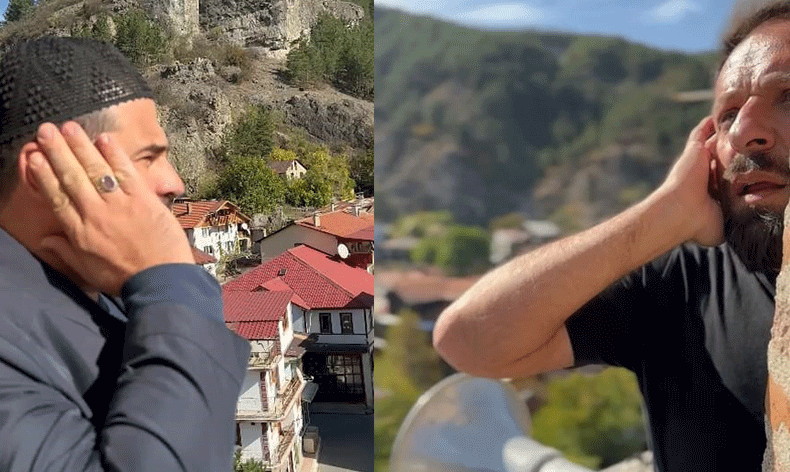 Tarihi camide çifte ezan okundu