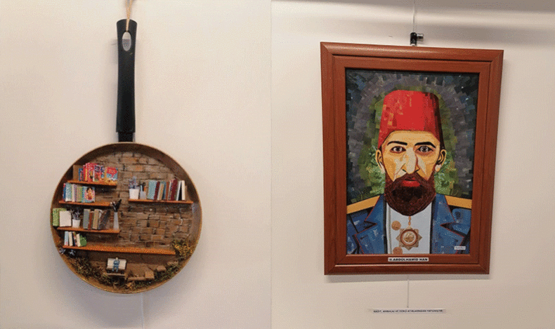 Atıklar sanat eserine dönüştü