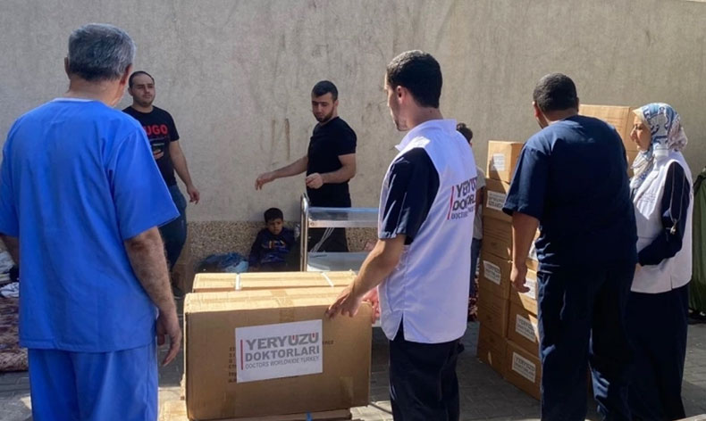 “Şifa Hastanesi’ne tıbbi yardım ulaştı”