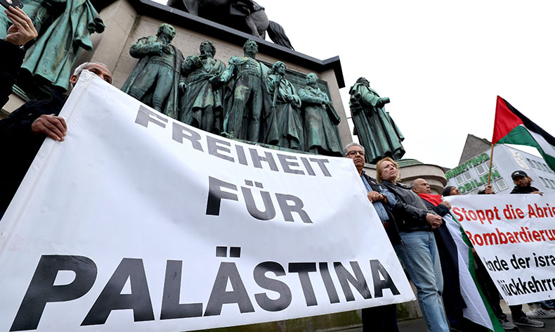 Almanya’da Filistin’e destek gösterisi