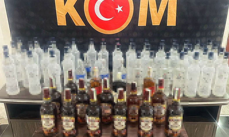 Tunceli’de kaçak içki operasyonu