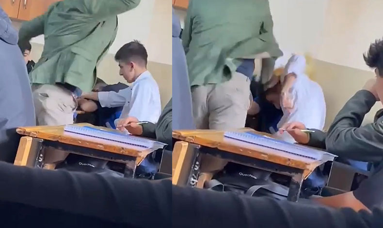 Öğretmen öğrencisini kitapla dövdü